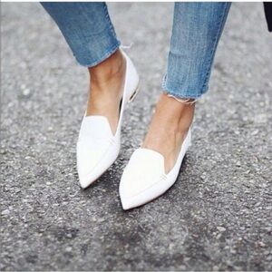 Nicholas Kirkwood Beya White
Textured Calf Leather Point-Toe
Flats